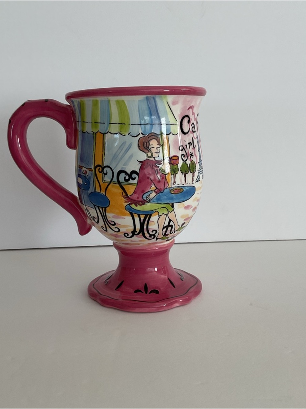 Certified International Jennifer Brinley Cafe Girl Mug